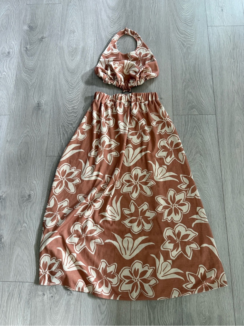 ASOS Floral Halter Dress